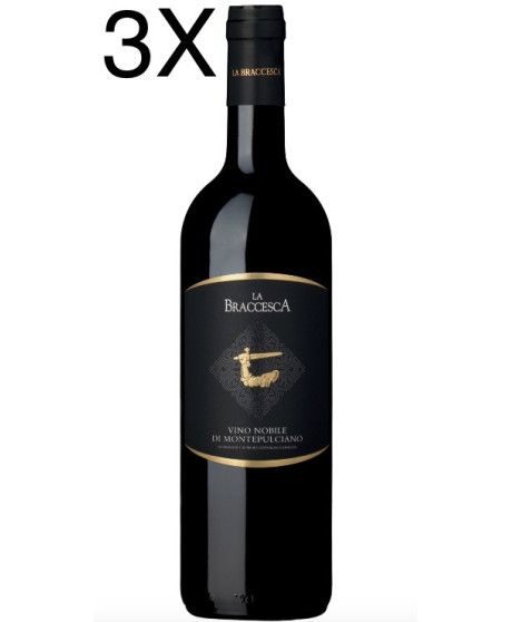 (3 BOTTIGLIE) Antinori - La Braccesca 2020 - Vino Nobile di Montepulciano DOCG - 75cl