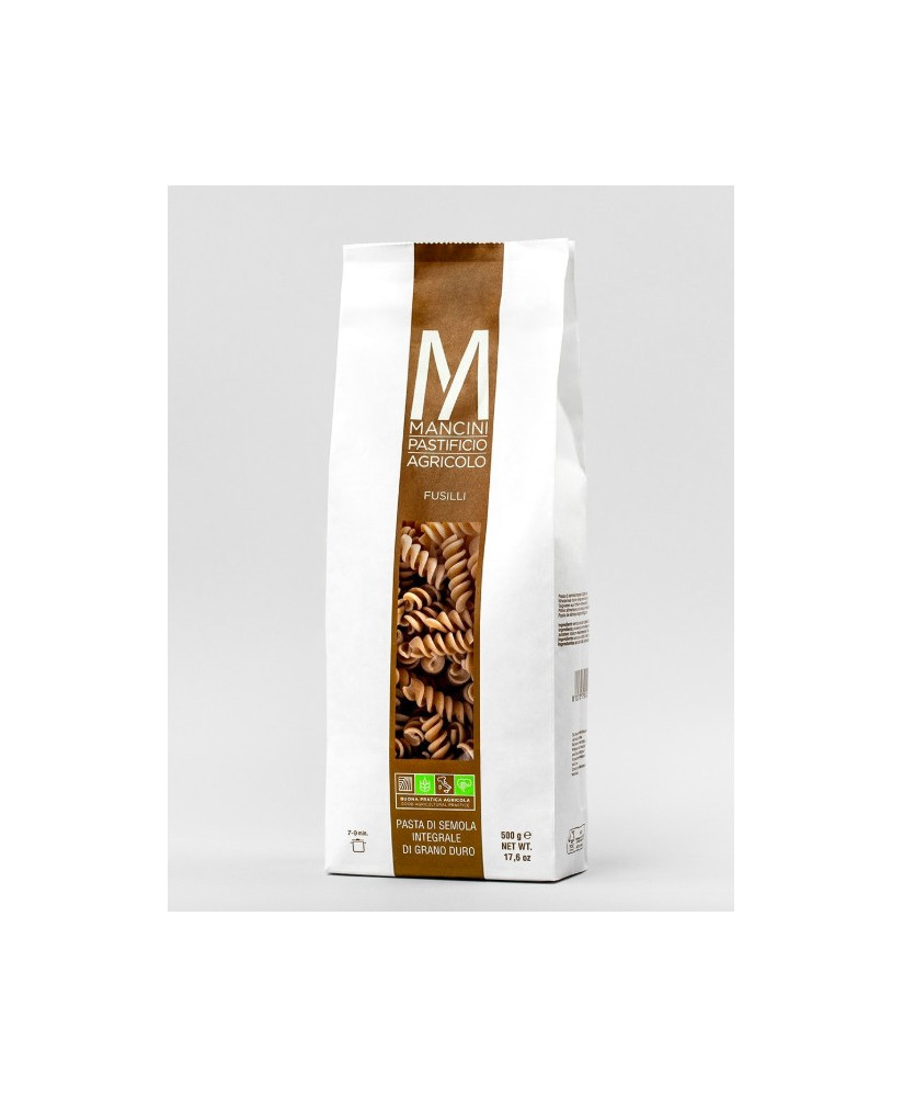Pasta Mancini whole wheat Fusilli shop online sale italian pasta price - Handmade penne italia shop on-line sales