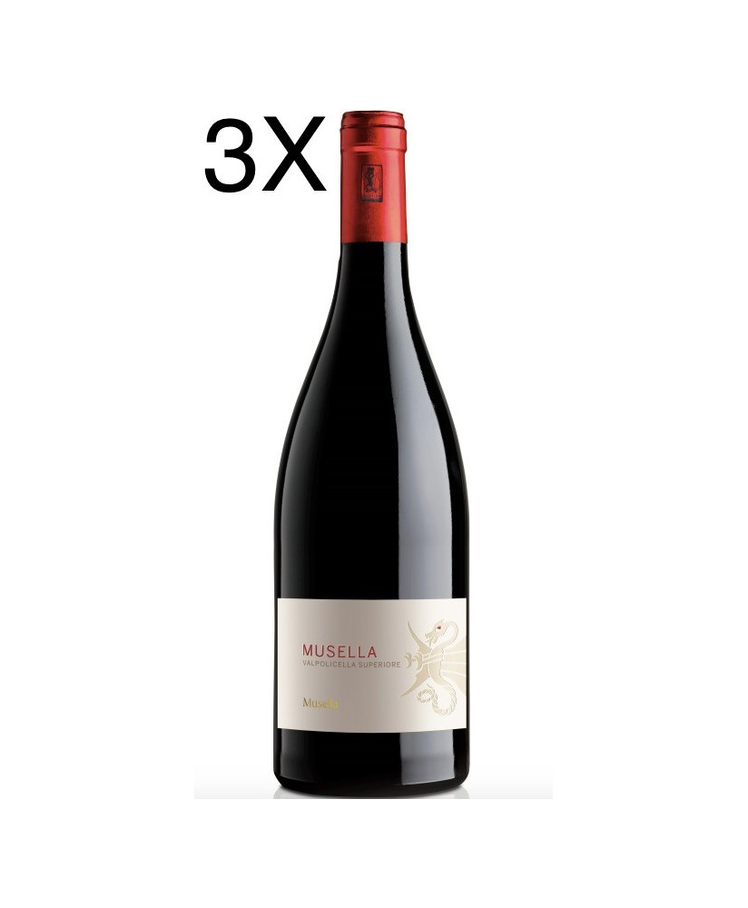 (3 BOTTLES) Musella - Valpolicella Superiore 2017 - DOC - 75cl