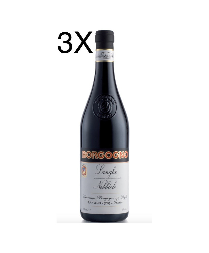 (3 BOTTIGLIE) Borgogno - Langhe - Nebbiolo 2020 - DOC - 75cl