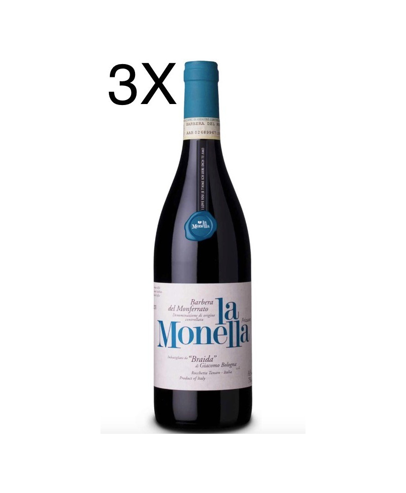 (3 BOTTIGLIE) Braida - La Monella 2022 - Barbera del Monferrato Frizzante DOC - 75cl