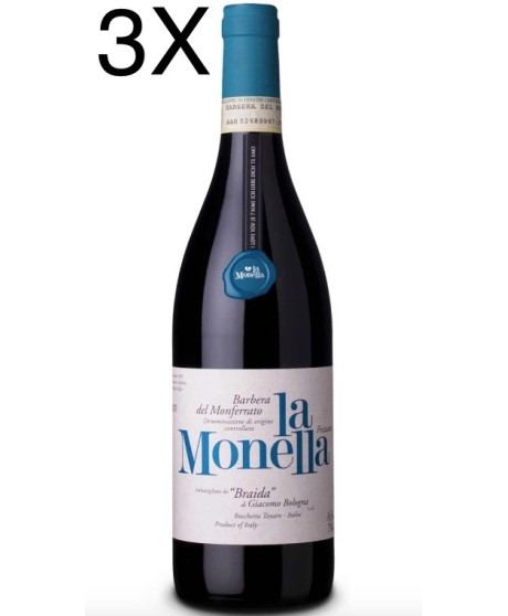 (3 BOTTIGLIE) Braida - La Monella 2022 - Barbera del Monferrato Frizzante DOC - 75cl