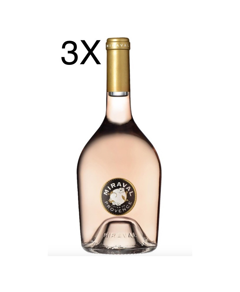 (3 BOTTIGLIE) Miraval - Côtes de Provence Rosé 2021 - 75cl