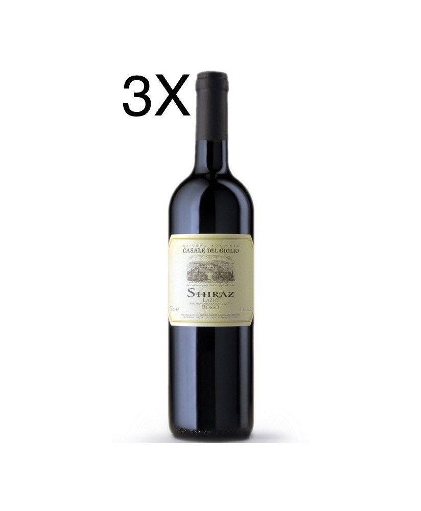 (3 BOTTIGLIE) Casale del Giglio - Shiraz 2022 - Lazio IGT - 75cl