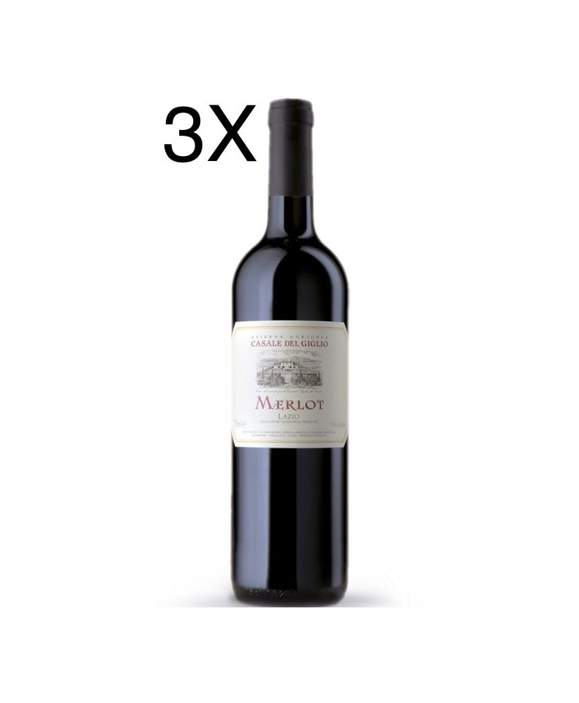 (3 BOTTIGLIE) Casale del Giglio - Merlot 2022 - Lazio IGT - 75cl