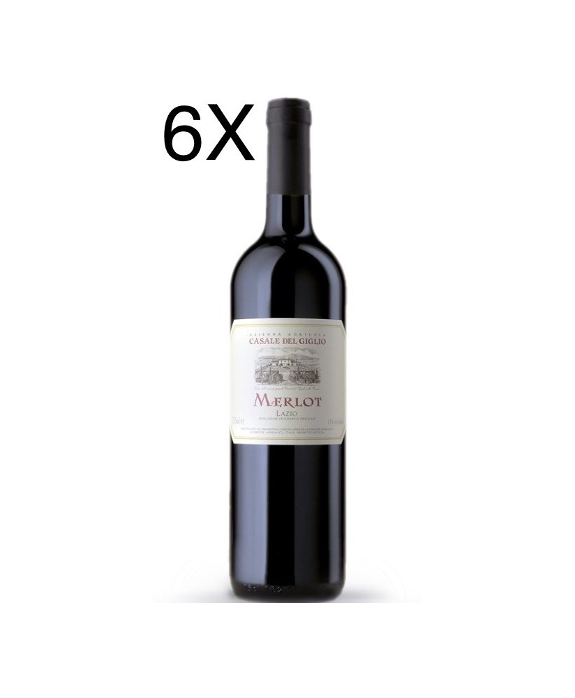 (6 BOTTIGLIE) Casale del Giglio - Merlot 2022 - Lazio IGT - 75cl