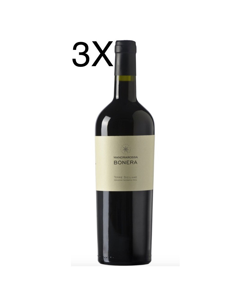 (3 BOTTIGLIE) Mandrarossa - Bonera 2019 - Sicilia DOC - 75cl