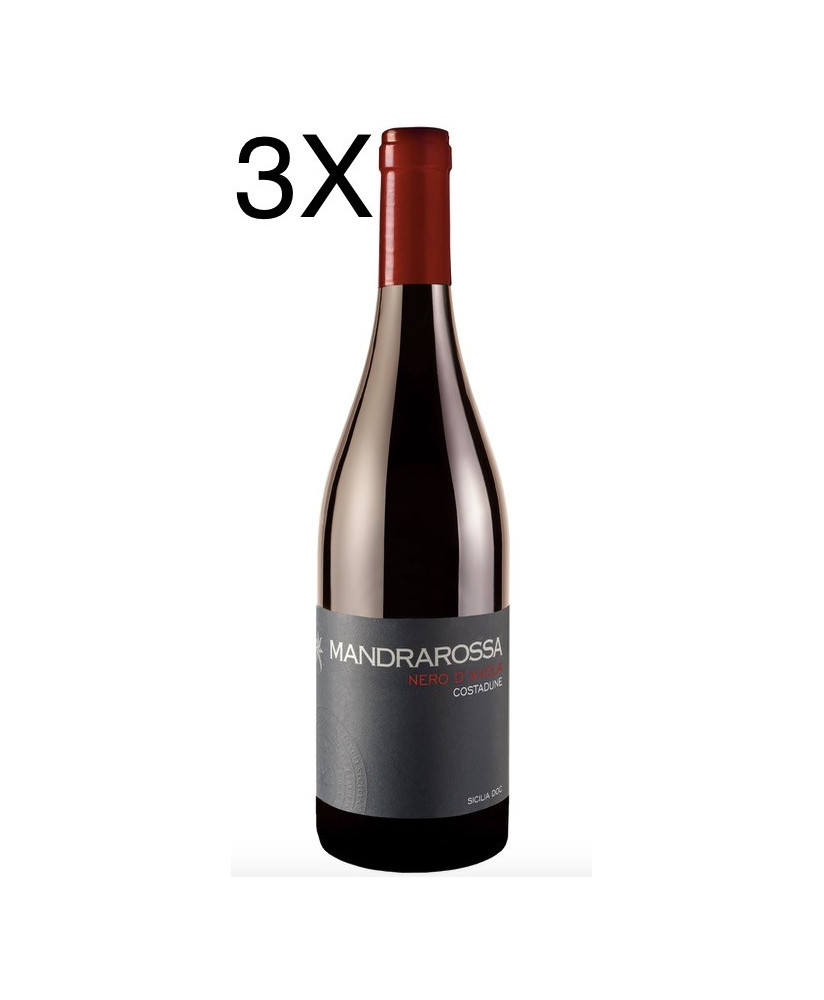 (3 BOTTIGLIE) Mandrarossa - Nero d'Avola 2020 - Costadune - Sicilia DOC - 75cl