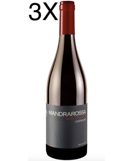 (3 BOTTIGLIE) Mandrarossa - Nero d'Avola 2020 - Costadune - Sicilia DOC - 75cl