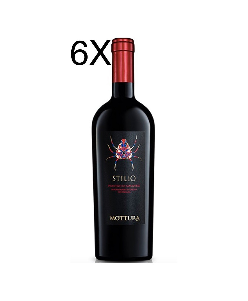 (6 BOTTIGLIE) Mottura - Stilio 2022 - Primitivo di Manduria DOC - 75cl