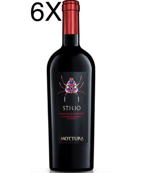 (6 BOTTIGLIE) Mottura - Stilio 2022 - Primitivo di Manduria DOC - 75cl