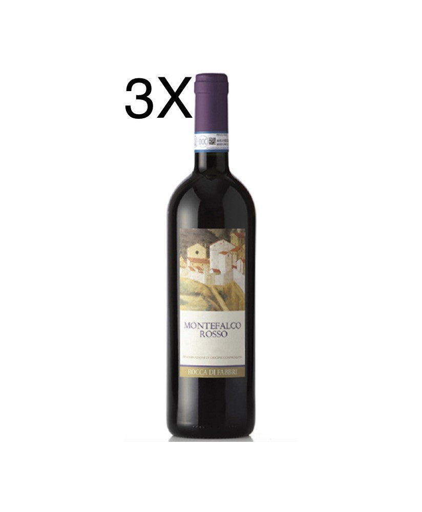 (3 BOTTIGLIE) Rocca di Fabbri - Rosso di Montefalco 2015 - DOC - 75cl