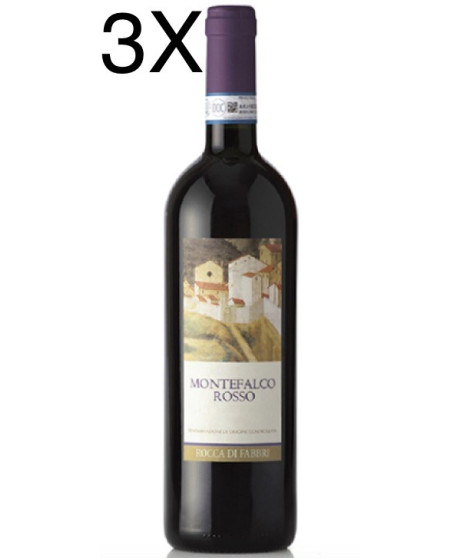 (3 BOTTIGLIE) Rocca di Fabbri - Rosso di Montefalco 2015 - DOC - 75cl