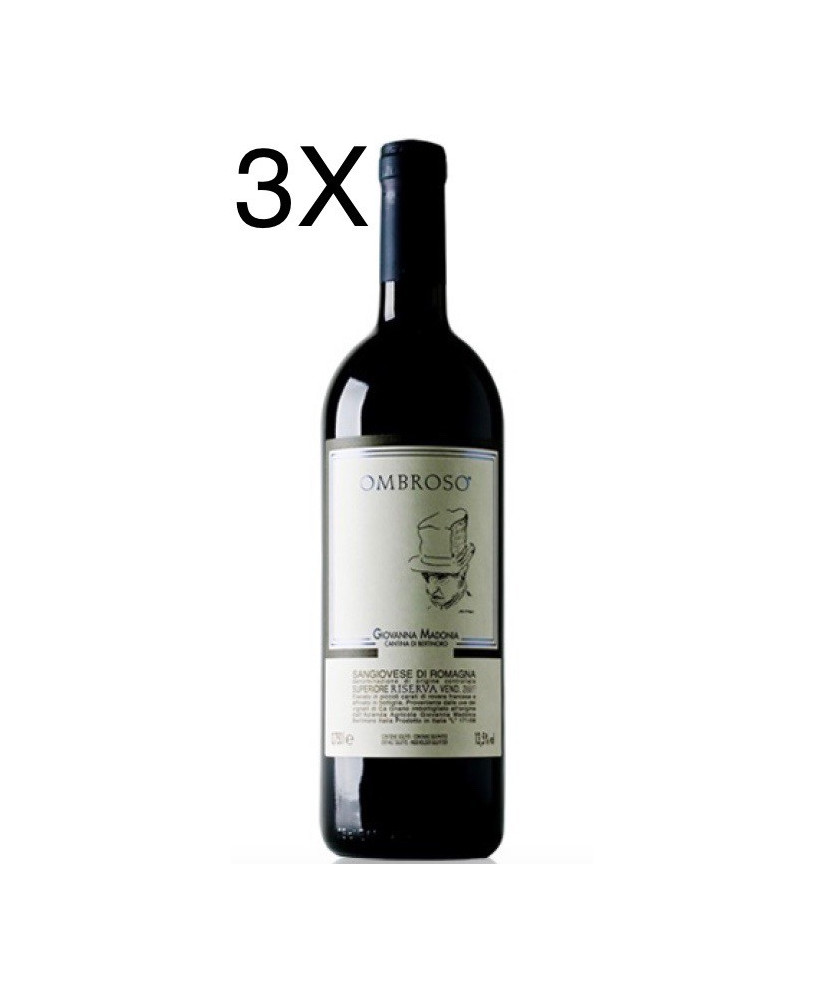 (3 BOTTIGLIE) Giovanna Madonia - Ombroso 2020 - Sangiovese Superiore Riserva DOC - 75cl