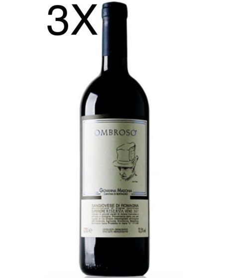 (3 BOTTIGLIE) Giovanna Madonia - Ombroso 2020 - Sangiovese Superiore Riserva DOC - 75cl