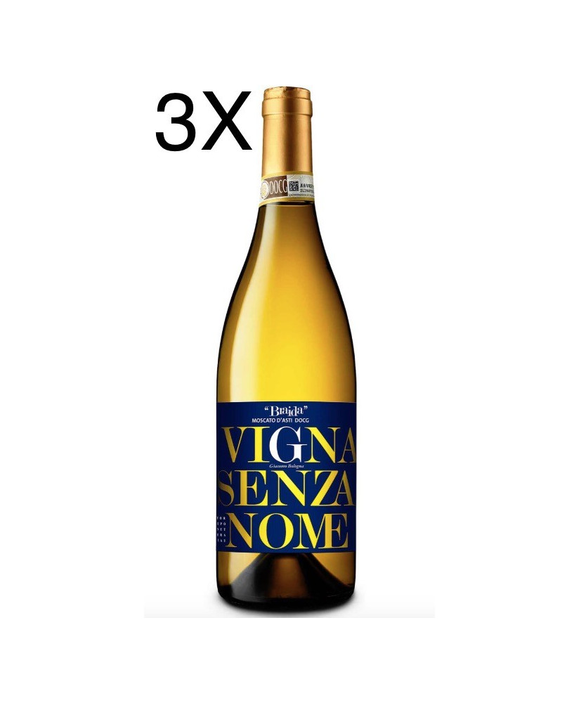 Vendita online vini Braida, Vigna Senza Nome, Moscato D' Asti DOCG di Giacomo Bologna. Shop on line vino bianco dolce frizzante