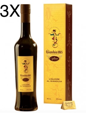 (3 BOTTIGLIE) Caffarel - Liquore Gianduia - 50cl - Astucciato