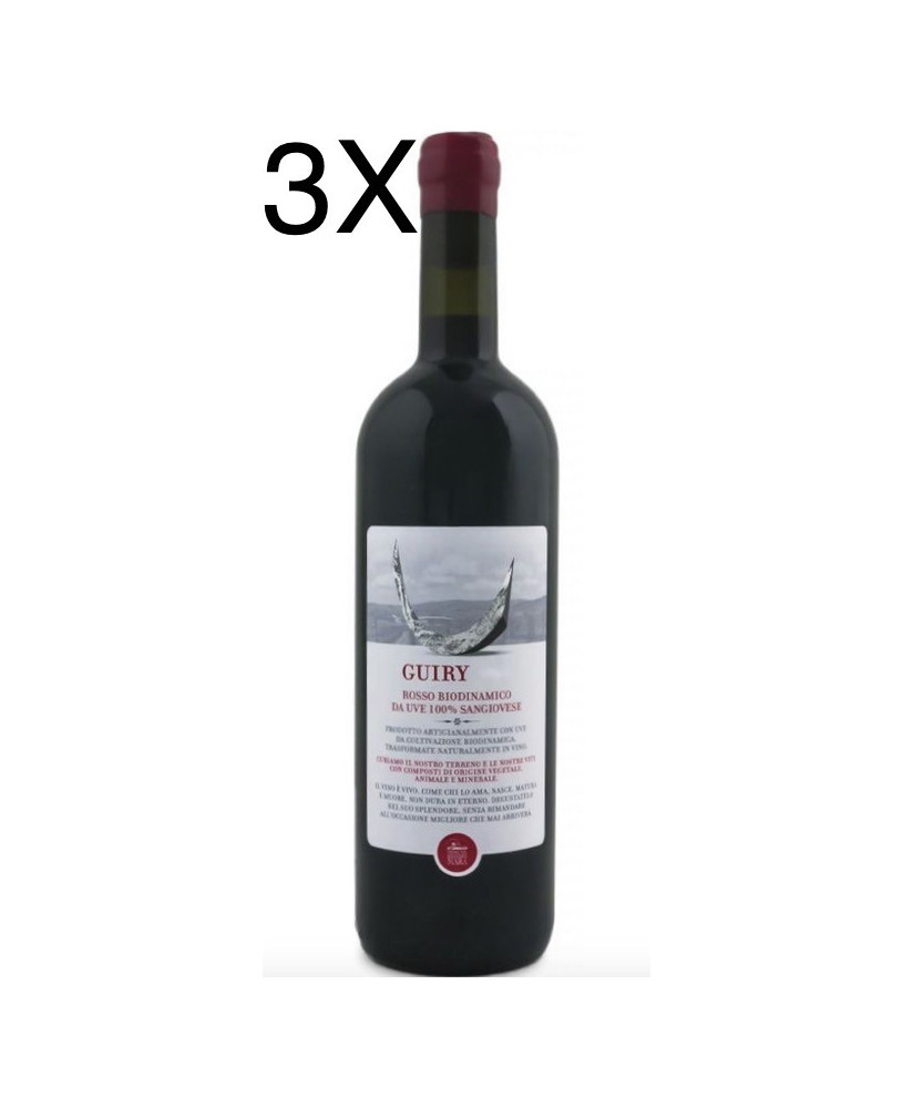 (3 BOTTIGLIE) Tenuta Mara - Guiry 2021 - Sangiovese Biodinamico - Rubicone IGP - 75cl