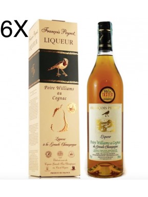 (6 BOTTLES) Francois Peyrot - Cognac alle Pere Williams - Gift Box -70cl