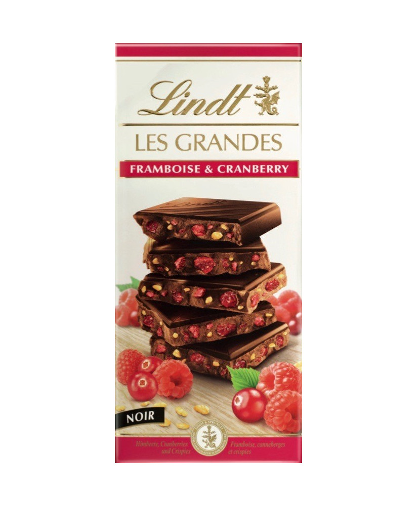 Lindt Les Grandes chocolate bars with framboise and cranberry shop online | corso101.com