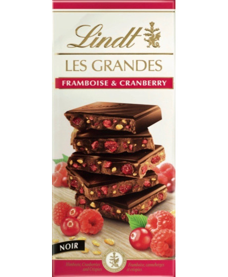 Lindt - Les Grandes - Framboise and Cranberry - 150g