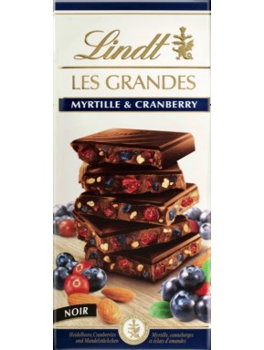 Lindt - Les Grandes - Myrtille and Cranberry - 150g