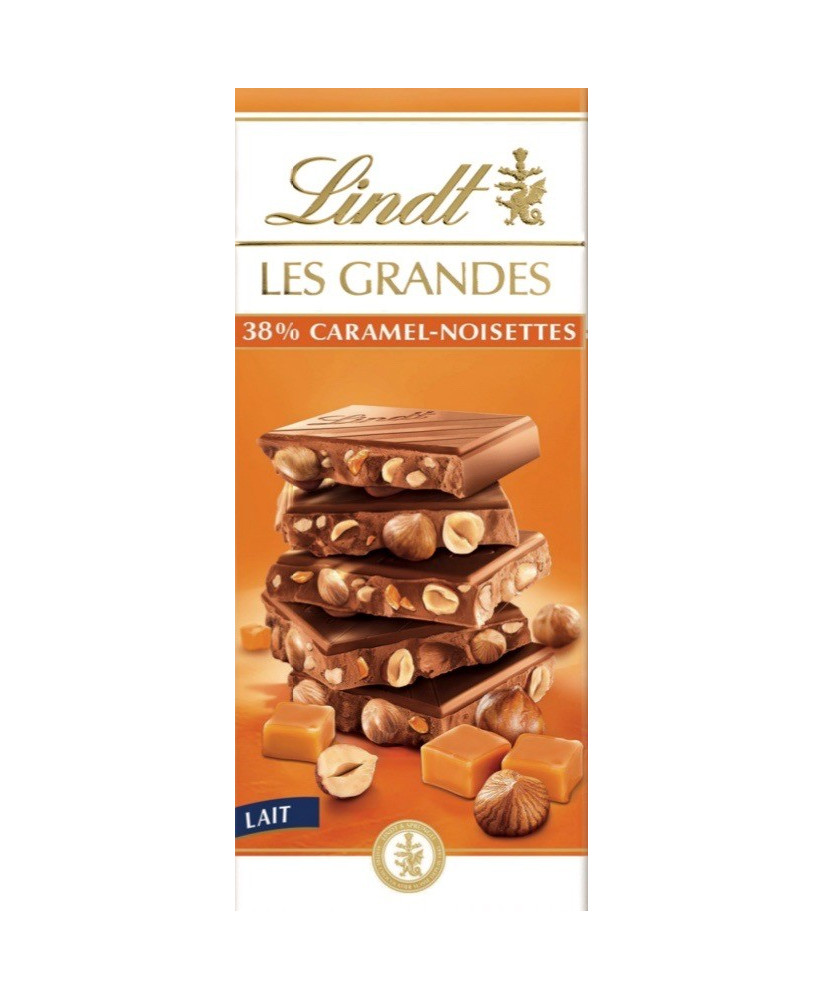 Tavolette di cioccolato Lindt Les Grandes con nocciole e caramello vendita online | corso101.com