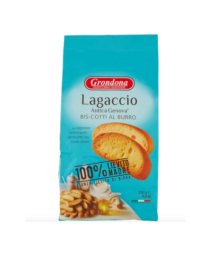 Vendita online Lagaccio Antica Genova Orlando Grondona, specialità di genova. Shop on line fette biscottate con lievito madre. L