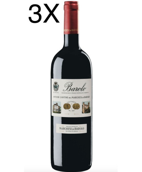 (3 BOTTLES) Marchesi di Barolo - Barolo della Tradizione 2018 - DOCG - 75cl