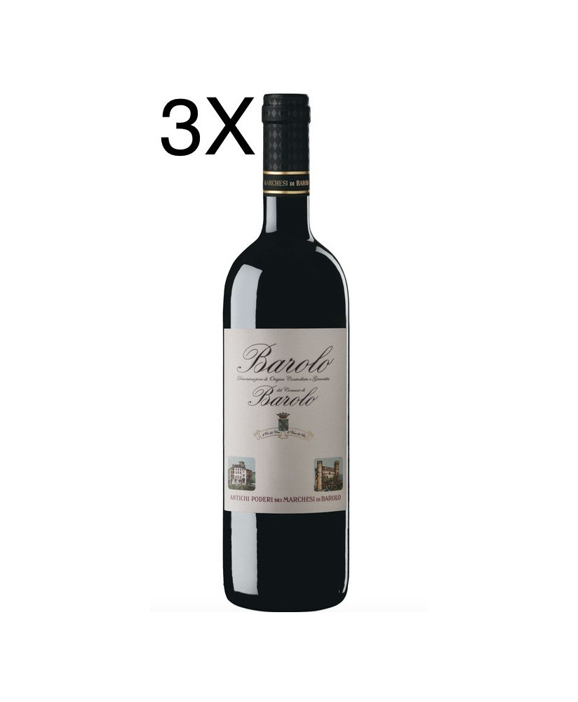 (3 BOTTLES) Marchesi di Barolo - Barolo del Comune di Barolo 2018 - DOCG - 75cl