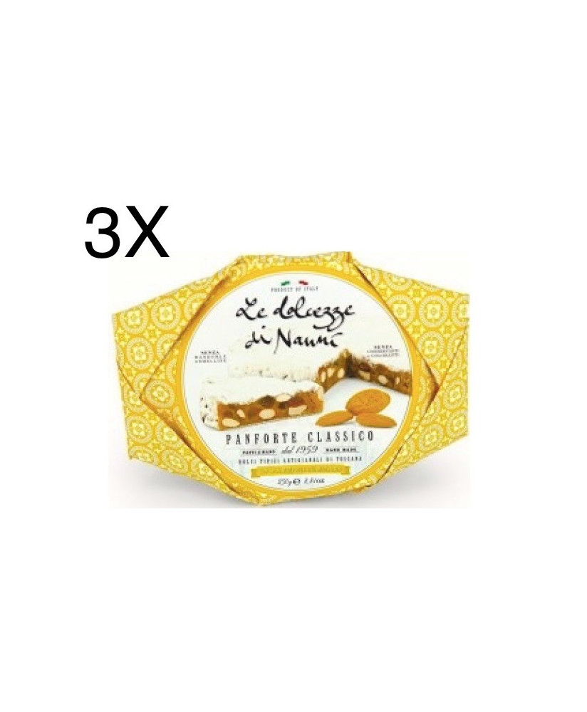 (3 CONFEZIONI X 250g) Nanni - Panforte Classico