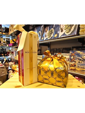(2 Special Bags) - Panettone Craft "Cova" and Champagne "Bollinger Special Cuvée"