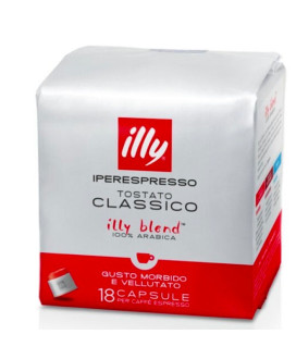 Vendita online capsule Illy Caffe' Rosso per macchina iperespresso. Confezione da 18 caffè espresso. Shop on-line capsule Illy m