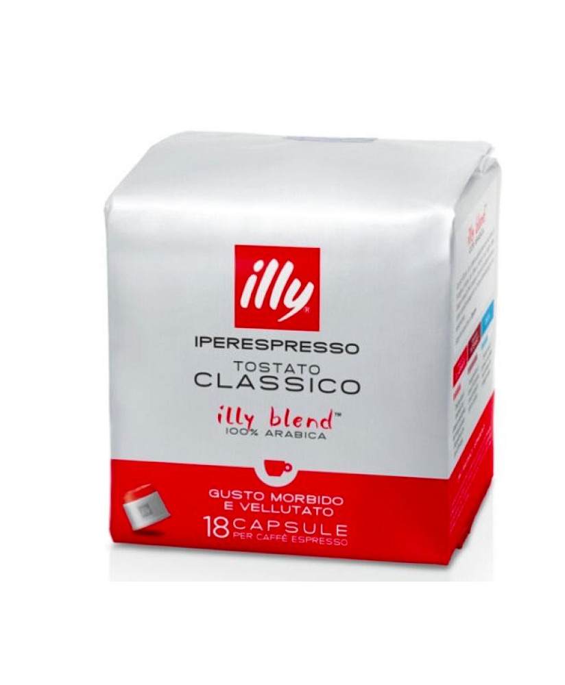 Vendita online capsule Illy Caffe' Rosso per macchina iperespresso. Confezione da 18 caffè espresso. Shop on-line capsule Illy m