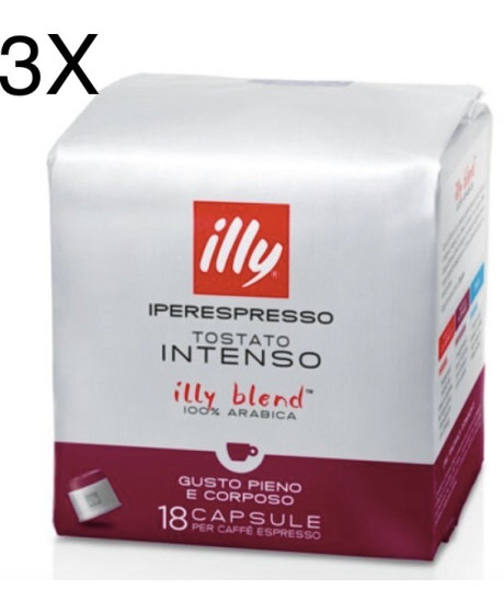 (3 PACKS) Illy - 54 Capsule - intense Roast