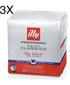 (3 CONFEZIONI) Illy - 54 Capsule - Espresso Lungo