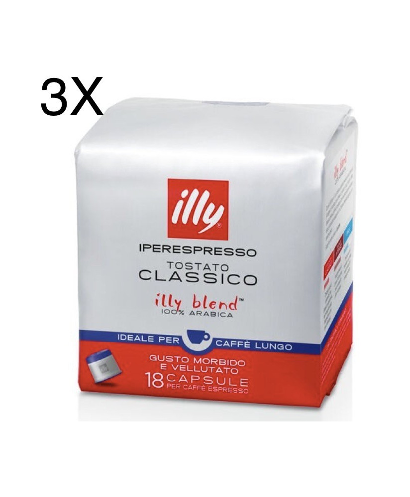 (3 CONFEZIONI) Illy - 54 Capsule - Espresso Lungo