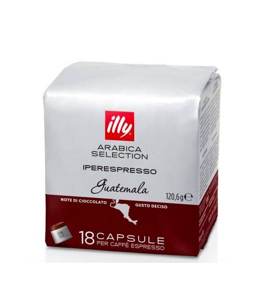 Vendita online capsule Illy Caffe' Monoarabica Guatemala per macchina iperespresso. Confezione da 21 caffè espresso. Shop on-lin