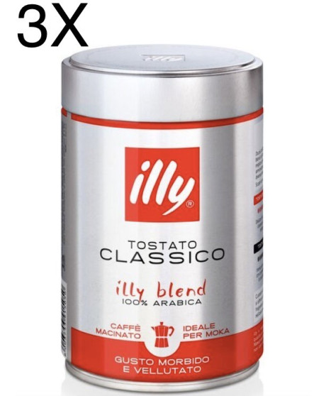 (2 PACKS) ILLY - COFFEE MOKA- Medium Roast - 250g