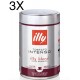 (3 PACKS) ILLY - CAFFE&#039; ESPRESSO - Intense Roast - 250g