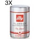 (3 PACKS) ILLY - ROASTED COFFEE BEANS - 250g