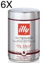 (6 PACKS) ILLY - INTENSE ROASTED COFFEE BEANS - 250g