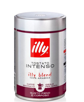 Vendita online Caffè Illy Moka Tostatura Scura, miglior prezzo on-line caffe. Shop illy caffè macinato nero, tostatura forte