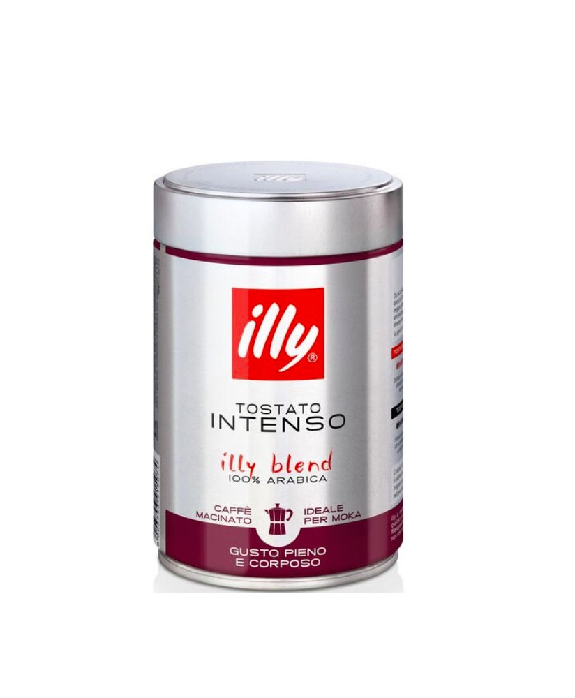 Vendita online Caffè Illy Moka Tostatura Scura, miglior prezzo on-line caffe. Shop illy caffè macinato nero, tostatura forte