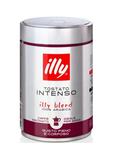 Shop online Coffee Illy Moka Dark Toasting, best online cafe price. Sale illy ground black coffee, toasting strong