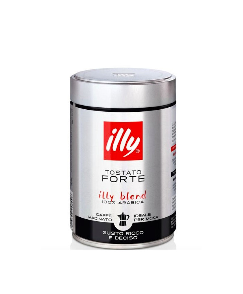Shop online Coffee Illy Moka Dark Toasting, best online cafe price. Sale illy ground black coffee, toasting strong