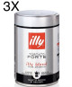 (3 PACKS X 250g) ILLY - COFFEE MOKA DARK - Black Roast - NEW