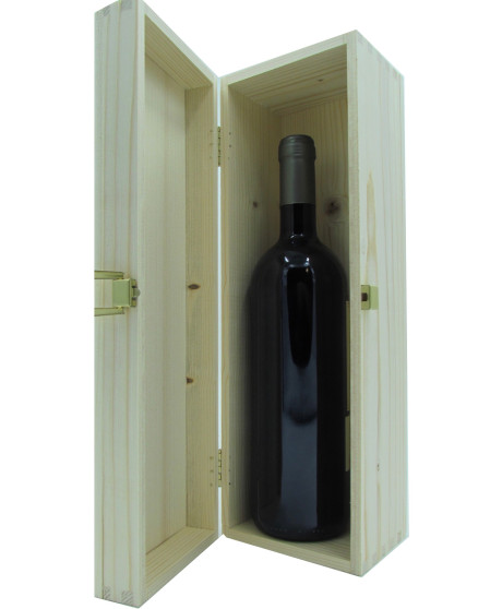 Scatola di Legno Corso101.com per bottiglia singola bordolese