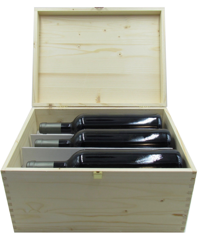Wood Box Corso101 for 6 classic bottles