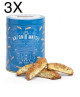 (3 CONFEZIONI X 125g) Antonio Mattei - Cantuccini Classici - Biscottiera di Latta